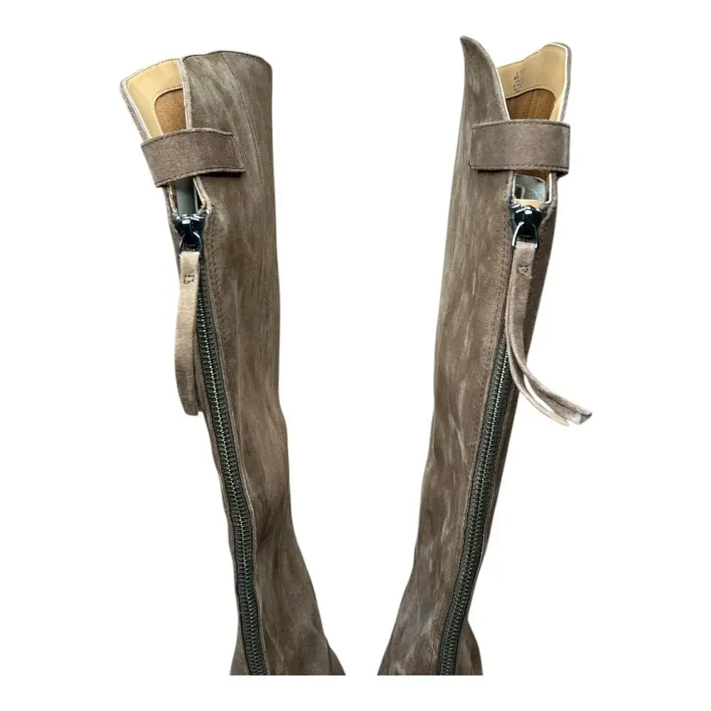 Franco Sarto Brenna Brown Suede Boots Size 8 Wide Calf - Picture 6 of 11